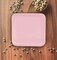 24 Count Light Pink Square Paper Dinner Plates 9" Disposable Party Tableware